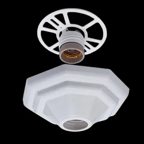 PLAFON ROSQUEADO DECORE BRANCO