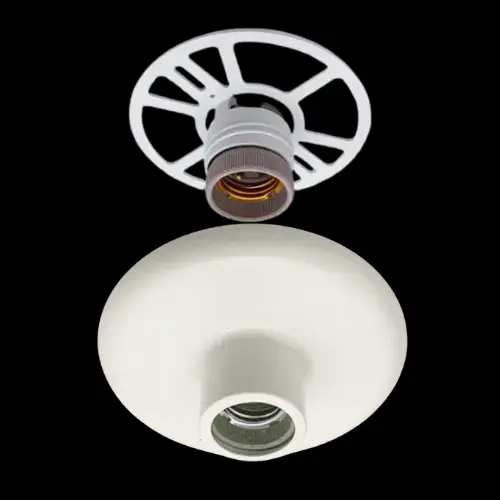 PLAFON ROSQUEADO SIMPLES BRANCO