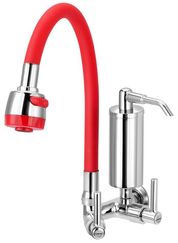 1186 C51 1/4 TORN. PAREDE B.M. GOURMET VERMELHO FILTRO METAL DN15/20
