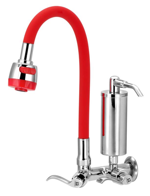 1186 C172 1/4 TORN. PAREDE B.M. GOURMET VERMELHO FILTRO METAL DN15/20