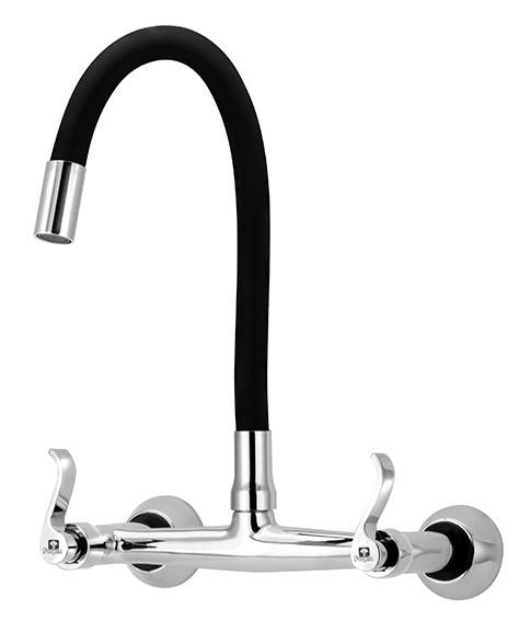 1258 C172 1/4 MISTURADOR DE PAREDE FIXO COLOR PRETO DN 15 NBR 11535