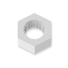 BUCHA SEXTAVADA PLASTICO DO VOL.ABS C/100