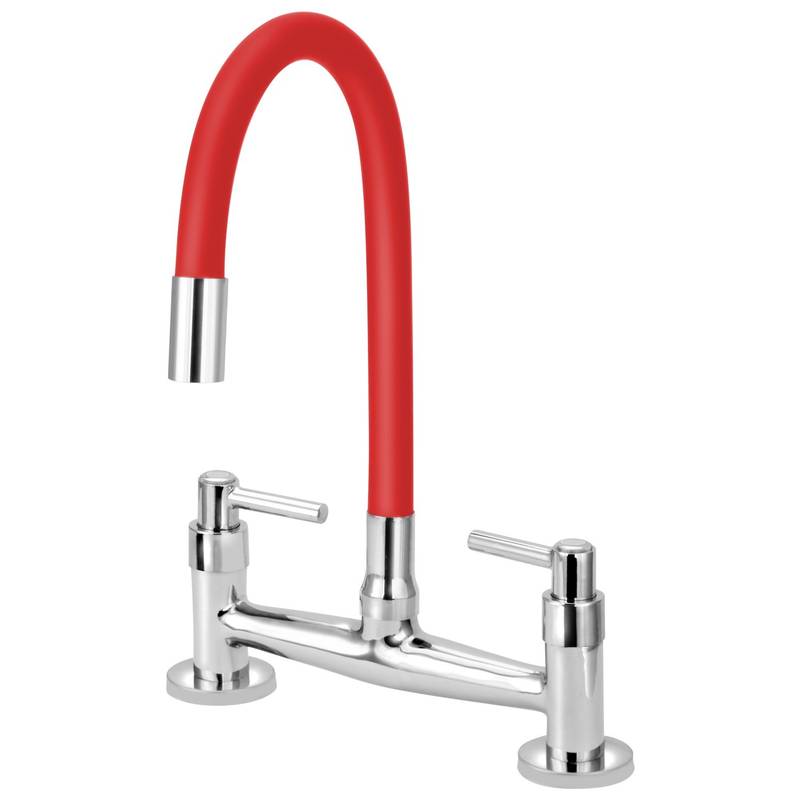 1256 C51 1/4 MISTURADOR PIA MESA FIXO COLOR VERMELHO DN 15 NBR 11535
