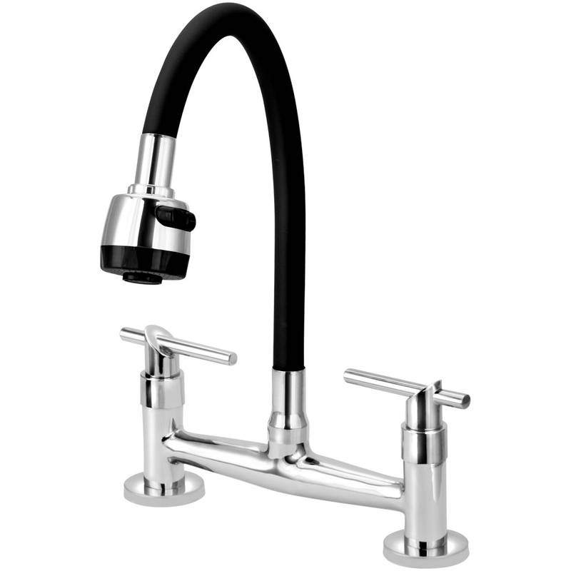 1256 C61 1/4 MISTURADOR PIA MESA FIXO GOURMET PRETO DN 15 NBR 11535