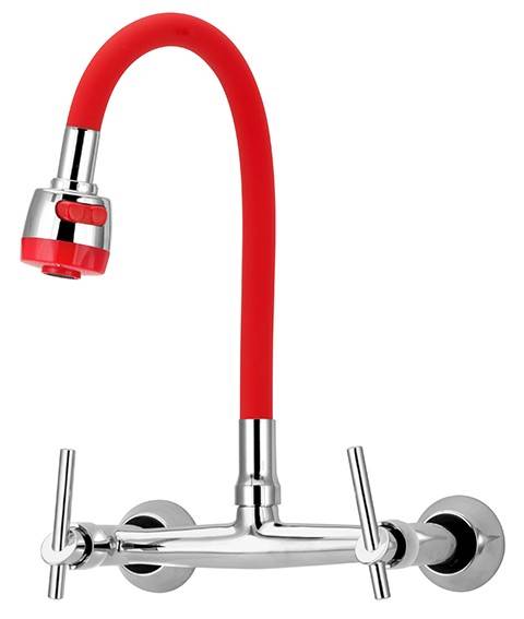 1258 C61 1/4 MISTURADOR PAREDE FIXO GOURMET VERMELHO DN 15 NBR 11535