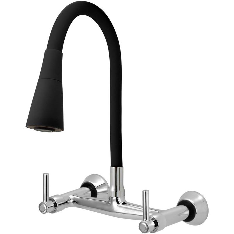 1258 C51 1/4  MISTURADOR PAREDE FIXO CONICO PRETO DN 15 NBR 11535