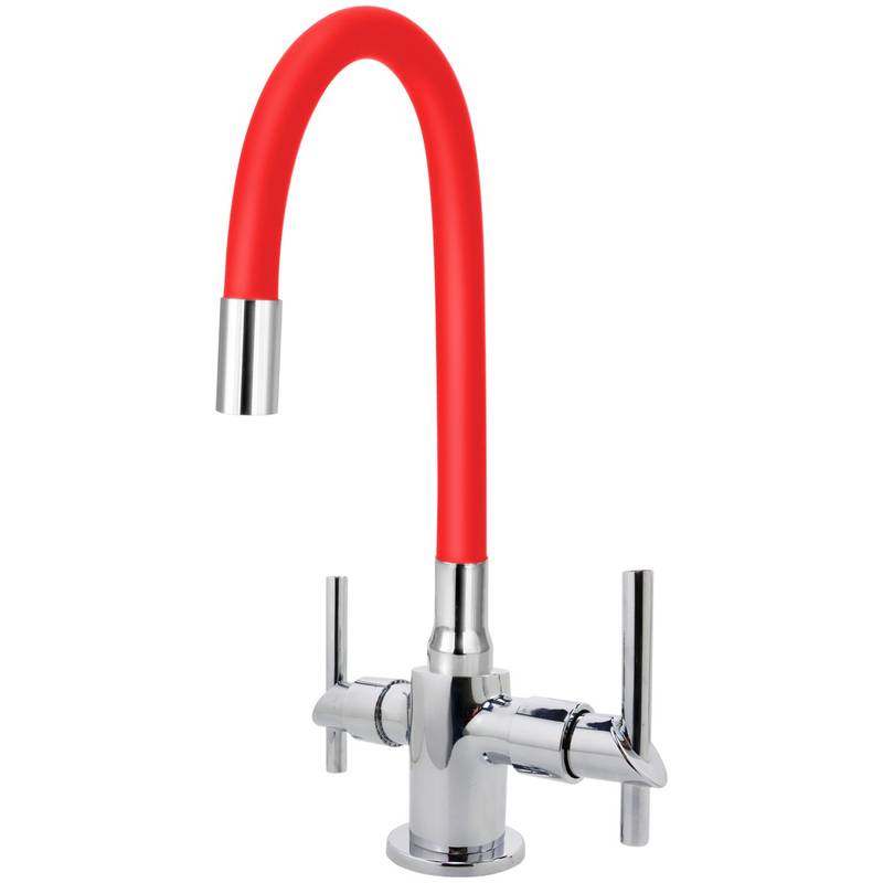MISTURADOR MONOBLOCO MESA COZINHA C61 1/4 TUBO COLOR VERMELHO