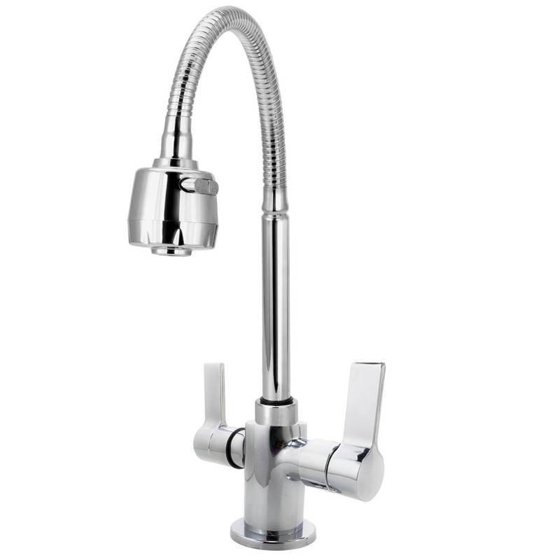 MISTURADOR MONOBLOCO MESA COZINHA C60 1/4 TUBO GOURMET CONICO CROMADO