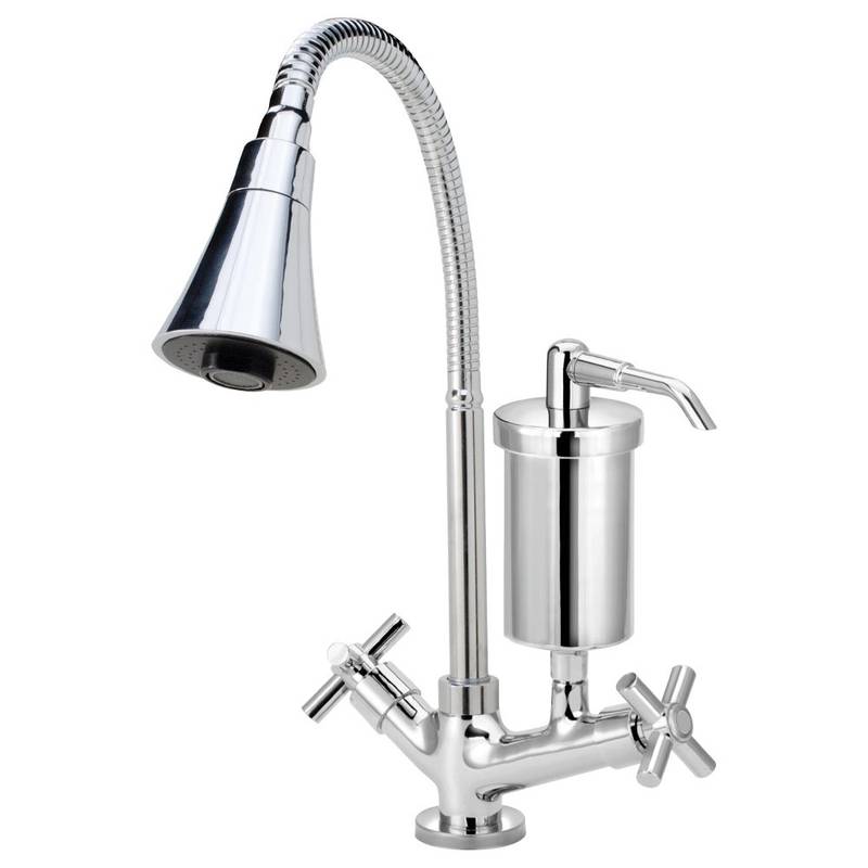 1182 C62 1/4 CONJ TORN B.M GOURMET CONICO CROMADO FILTRO METAL MESA DN 15 NBR 10281