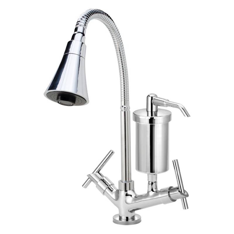 1182 C61 1/4 CONJ. TORN. B.M. GOURMET CONICO CROMADO FILTRO SLIM METAL MESA DN 15 NBR 10281