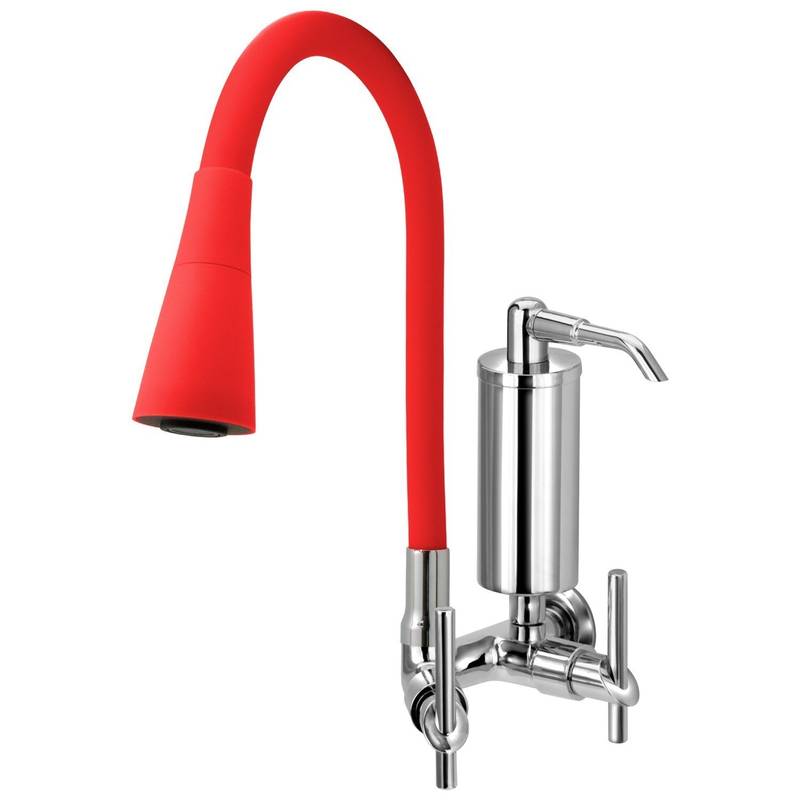 1186 C61 1/4 TORN. PAREDE B.M. CONICO VERMELHO FILTRO SLIM METAL DN15/20