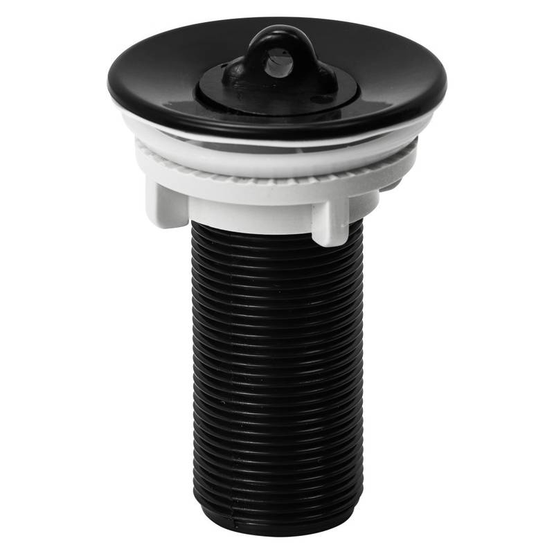 1603 VALVULA PARA LAVATORIO S/ LADRAO LEVE BLACK  (ABS)