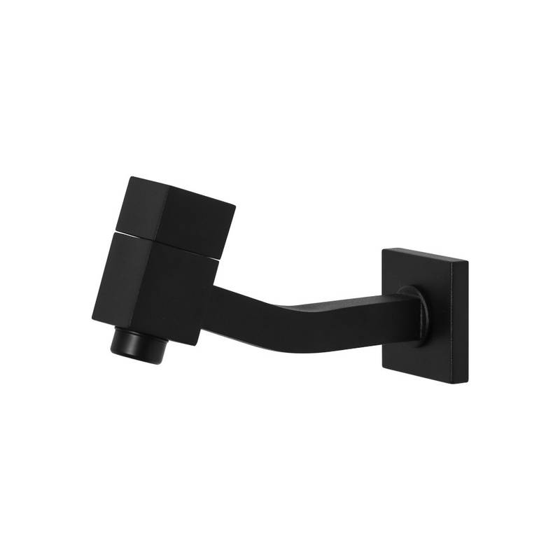 TORNEIRA LINK QUADRADA CURTA PAREDE BLACK