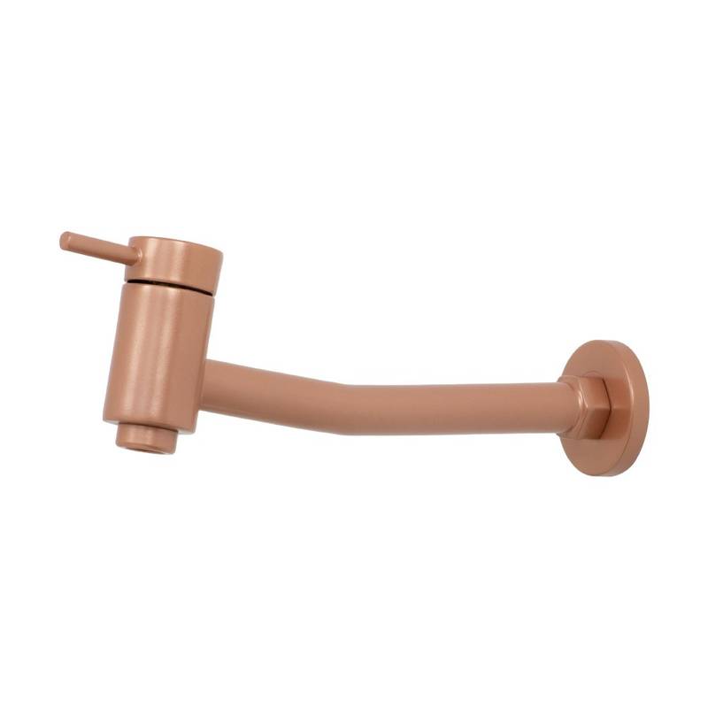 1160 C51 1/4 TORNEIRA LINHA PRATICA FIXA PAREDE ROSE GOLD AGUA FRIA DN 15/20 NBR 10281