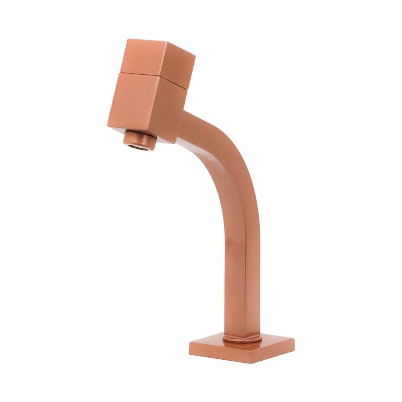 1049 TORNEIRA LINK QUADRADA 45º BAIXA ROSE GOLD DN 15
