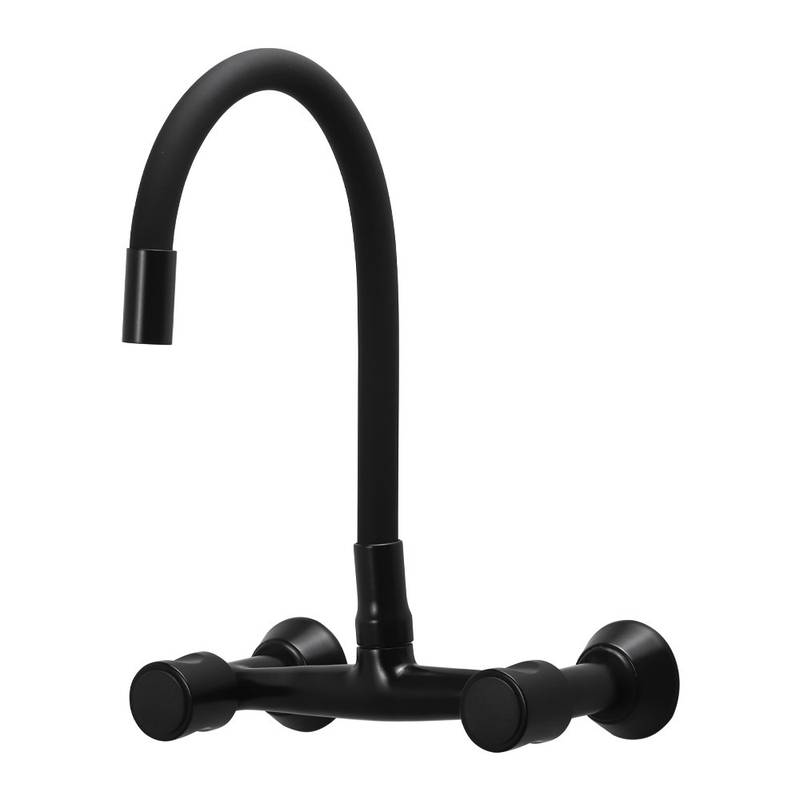 1258 C42 ASPEN 1/4 MISTURADOR DE PAREDE FIXO TUBO COLOR PRETO BLACK DN 15 NBR 11535