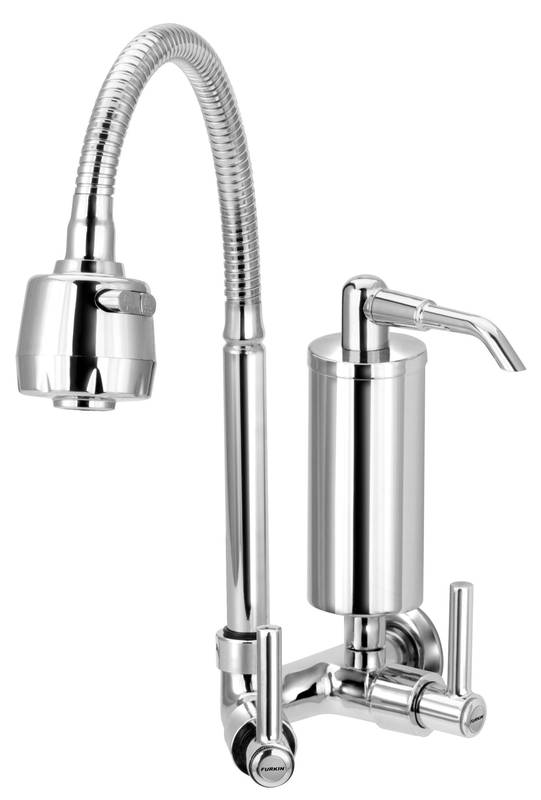 1185 C51 1/4 JUNIOR TORN. PAREDE B.M. GOURMET CROMADO FILTRO SLIM METAL DN 15/20 NBR 10281