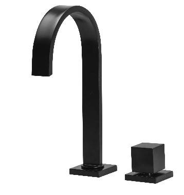 TORNEIRA SQUARE BLACK LAVATORIO 1/4  VOLTA DN 15 NBR 15267