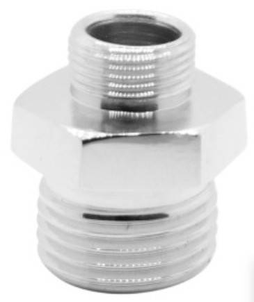 NIPLE DE REDUCAO CROMADO 1/2 X M14