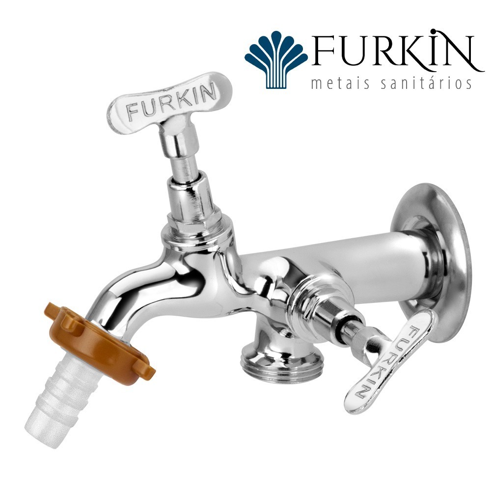 1153 CHAVETA CROMADA TORN MAQUINA LAVAR JUNIOR DN 15/20 NBR 10281