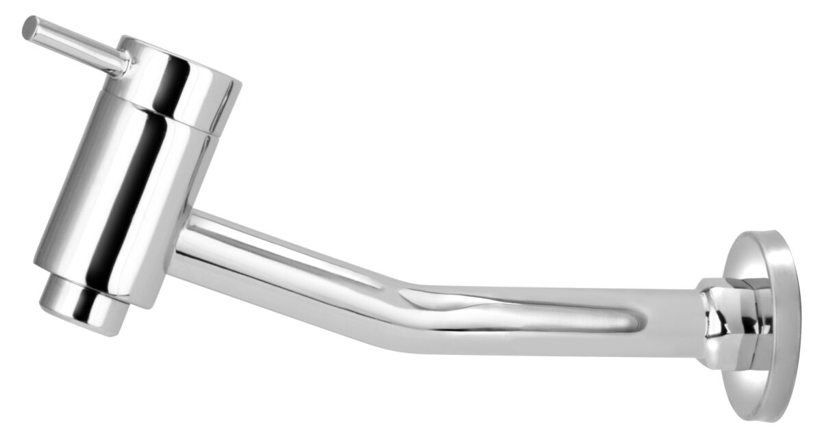 1160 C51 1/4 TORNEIRA LINHA PRATICA FIXA PAREDE CROMADA LONGA AGUA FRIA DN 15/20 NBR 10281