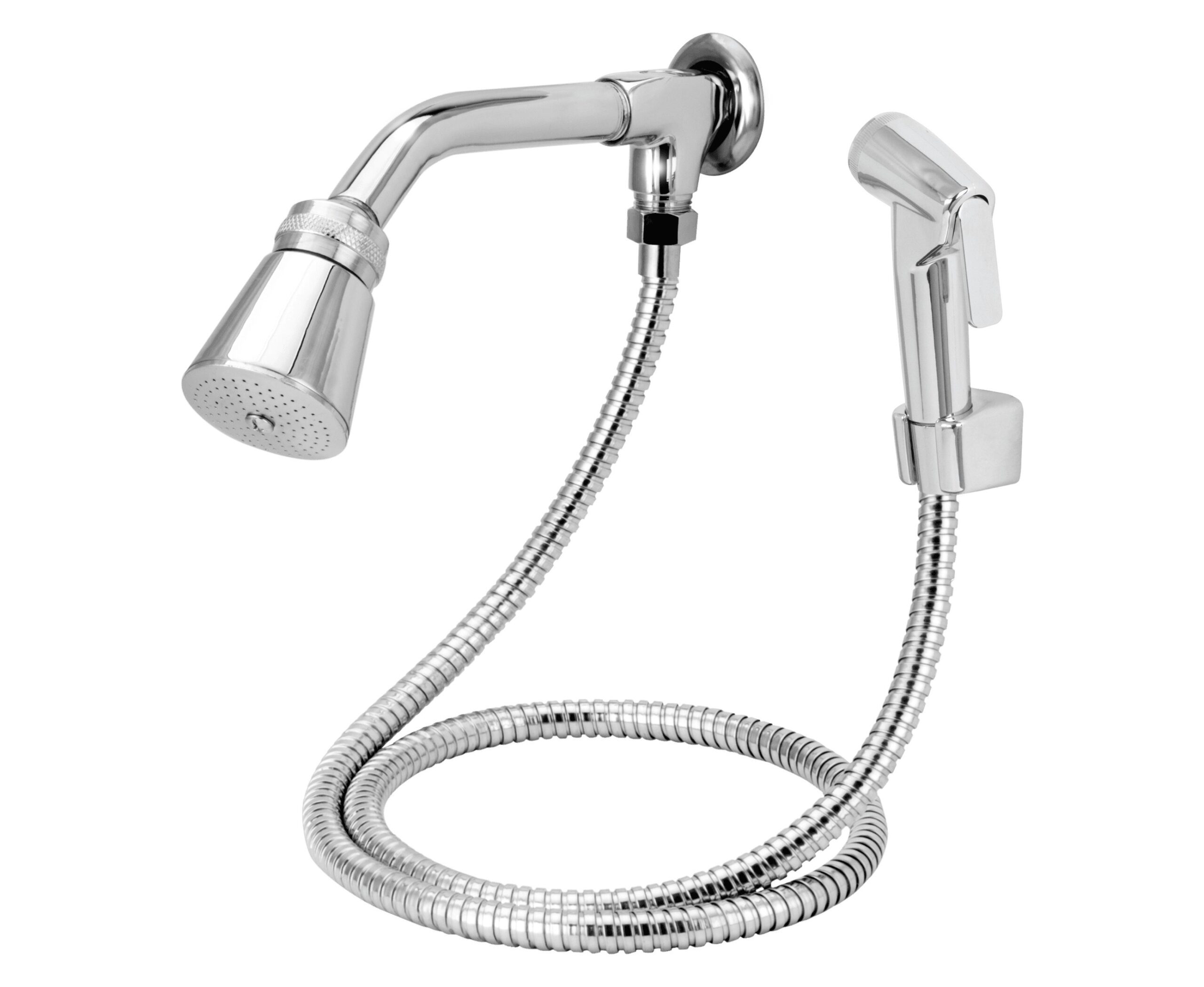 CHUVEIRO C/ DESVIADOR C/ ENGATE FLEXIVEL 1,50 CM C/ GATILHO LEVE SACO