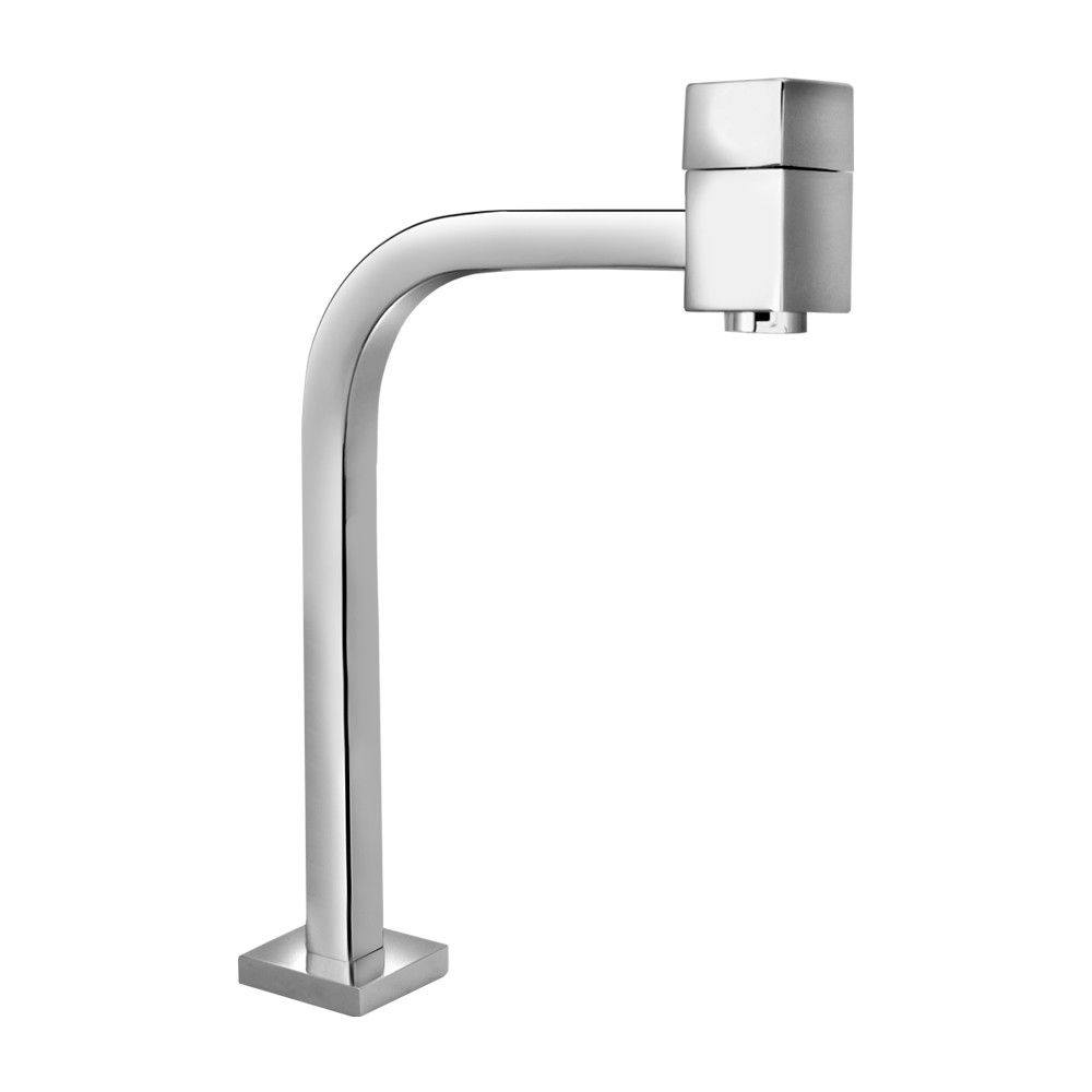 1051 TORNEIRA LINK QUADRADA 90º ALTA CROMADA