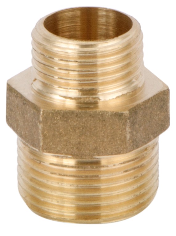 NIPLE METAL 1/2 X 3/4 AMARELO