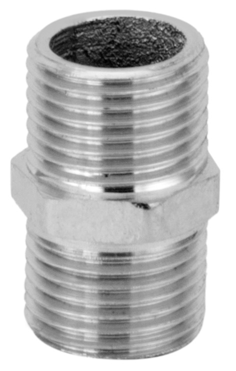 NIPLE METAL 1/2 X 1/2 CROMADO