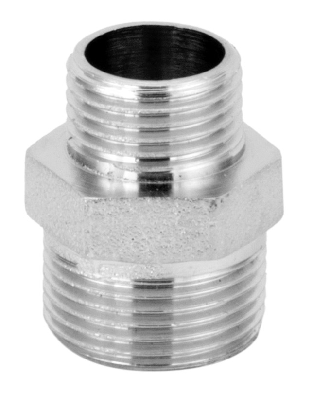 NIPLE METAL 1/2 X 3/4 CROMADO