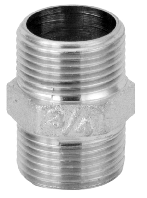 NIPLE METAL 3/4 X 3/4 CROMADO