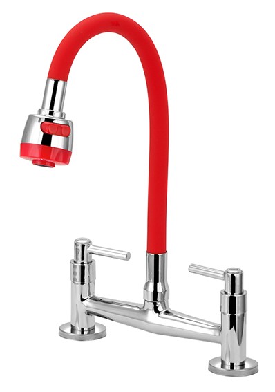 1256 C51 1/4 MISTURADOR PIA MESA FIXO GOURMET VERMELHO DN 15 NBR 11535