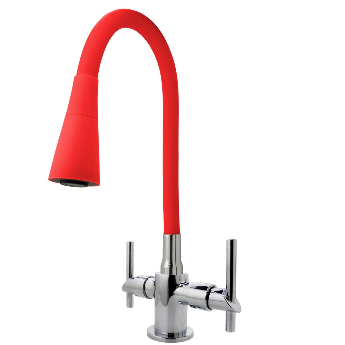 MISTURADOR MONOBLOCO MESA COZINHA C61 1/4 TUBO CONICO VERMELHO