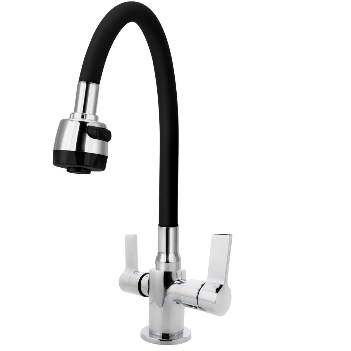 MISTURADOR MONOBLOCO MESA COZINHA C60 1/4 TUBO GOURMET PRETO