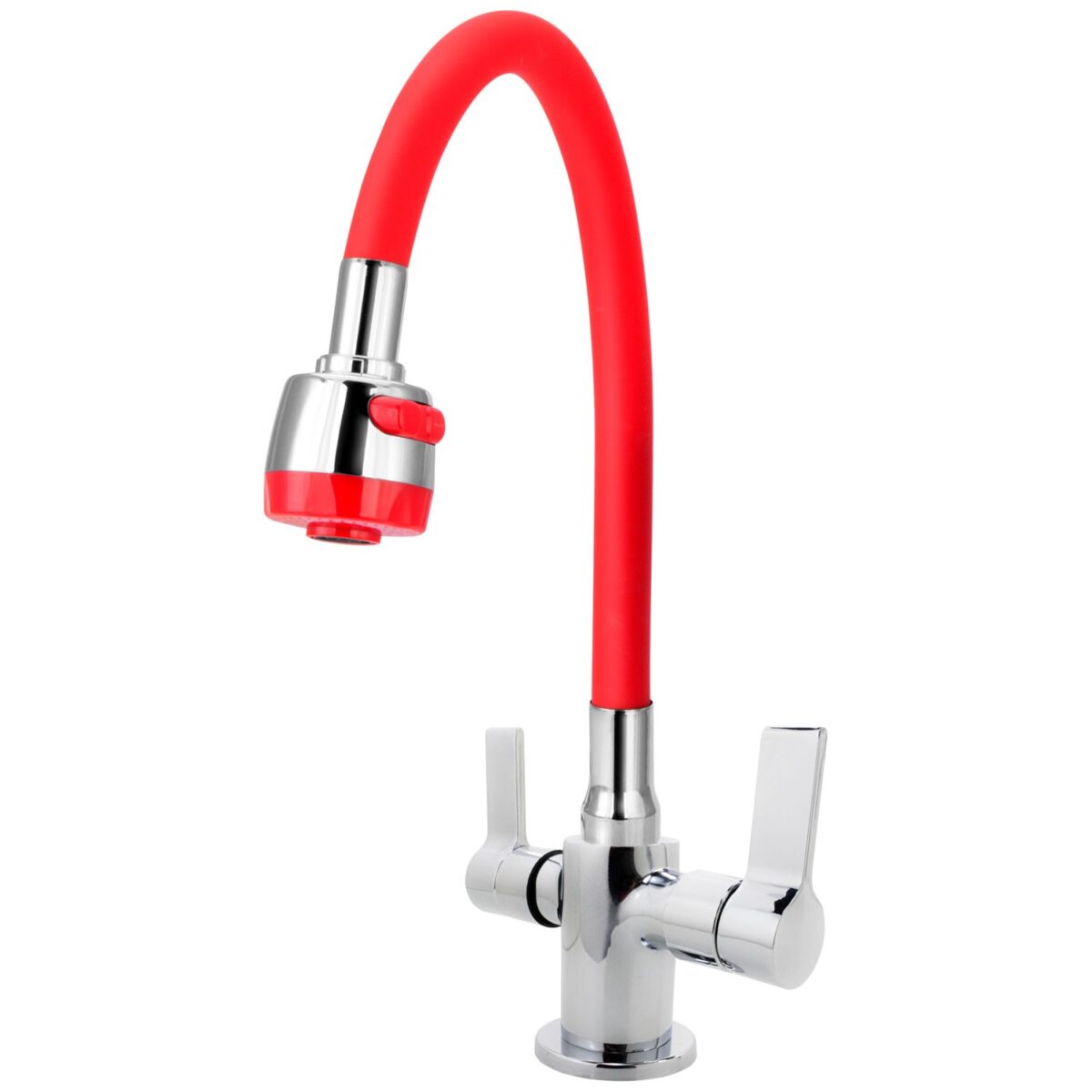 MISTURADOR MONOBLOCO MESA COZINHA C60 1/4 TUBO GOURMET VERMELHO